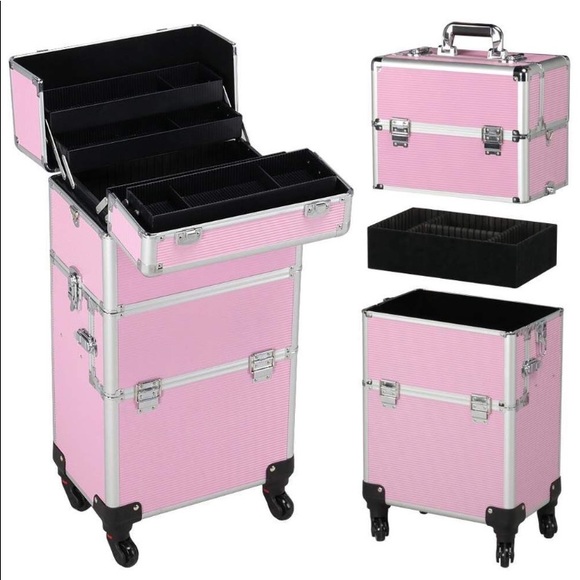Yaheetech Other Aluminum 4 Removable Rolling Wheels Makeup Case